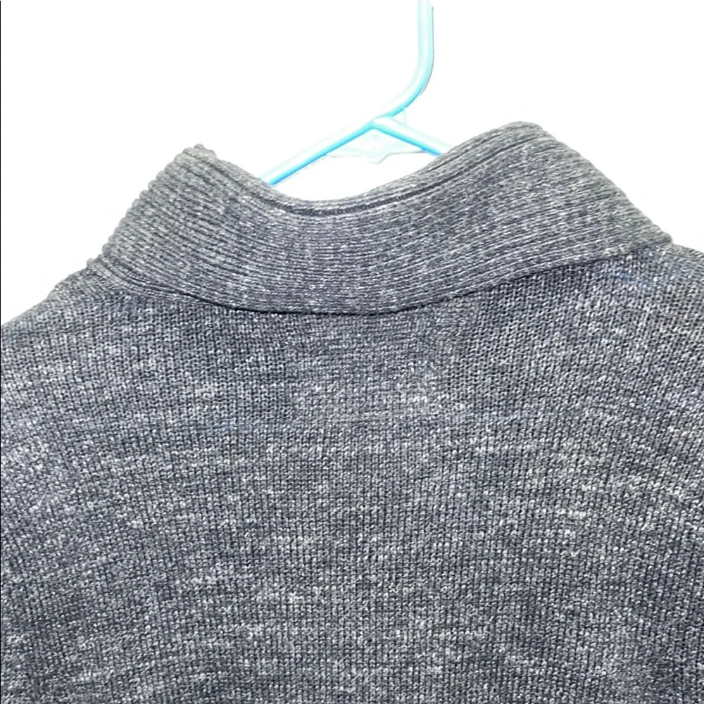 Urban Pipeline -Gray Turtleneck Sweater with Textured Finish